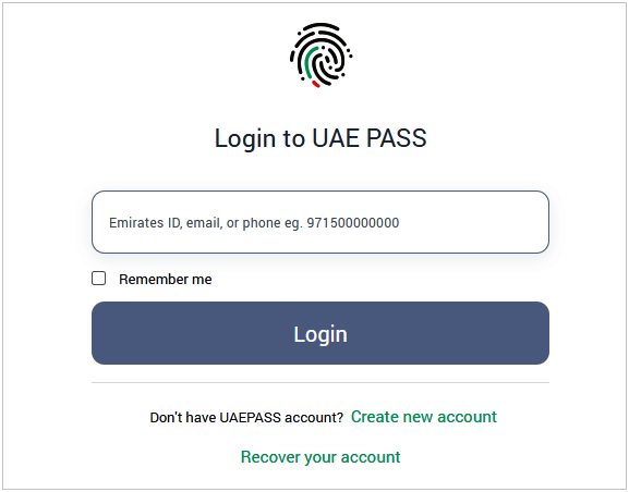 consumer sign in with uae pass